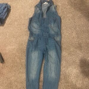 Lovestitch denim cotton jumpsuit